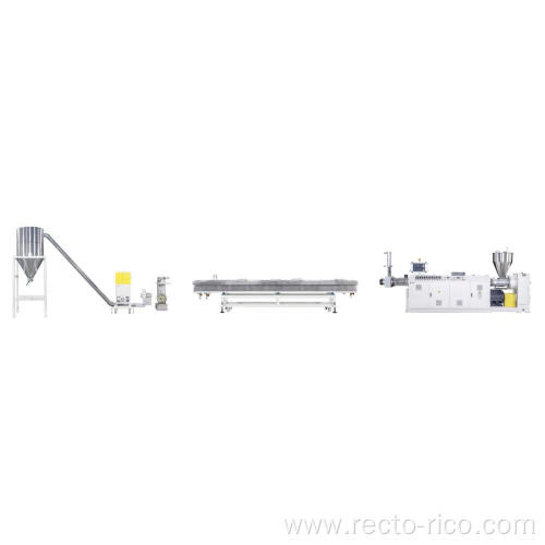 Single screw extruder recycling extrusion line